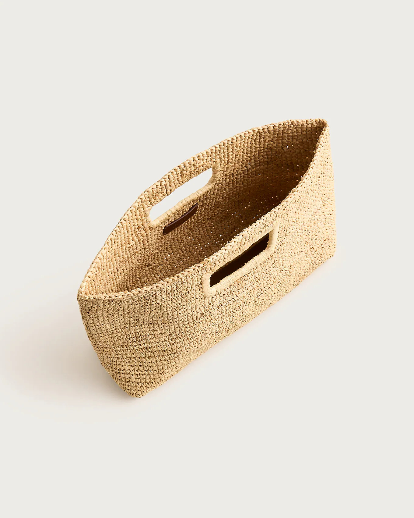Handknotted raffia rectangular clutch | J. Crew US