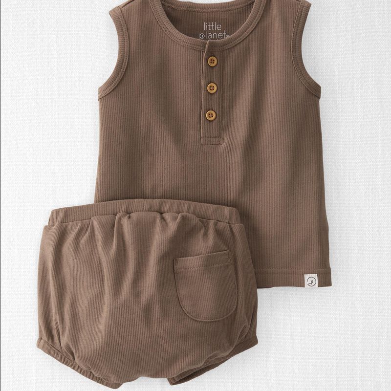 Baby 2-Piece Organic Cotton Rib Play Set | Carter's