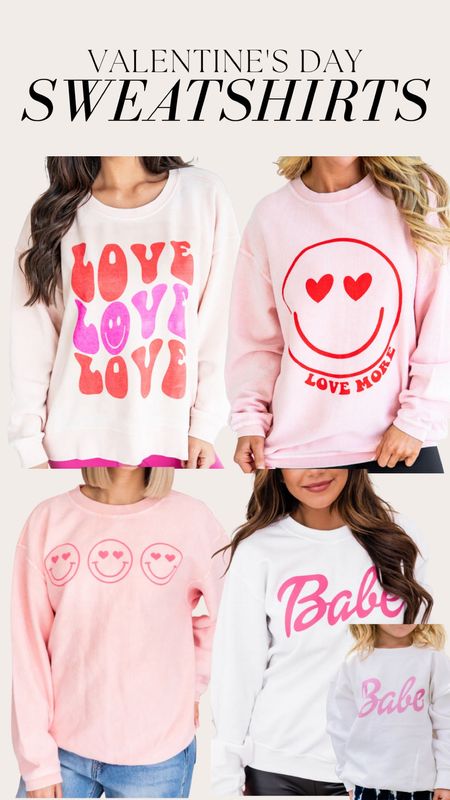 Valentine’s Day sweatshirts 

#LTKunder100 #LTKstyletip #LTKSeasonal