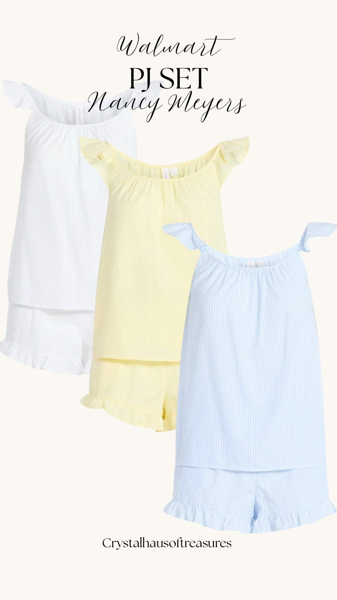 Nancy Meyers pj sets I’m wearing all
Summer from Walmart! 

#walmartfashion
#amazonfashion

#LTKgrwm #LTKdayinmylife #LTKmorningroutine