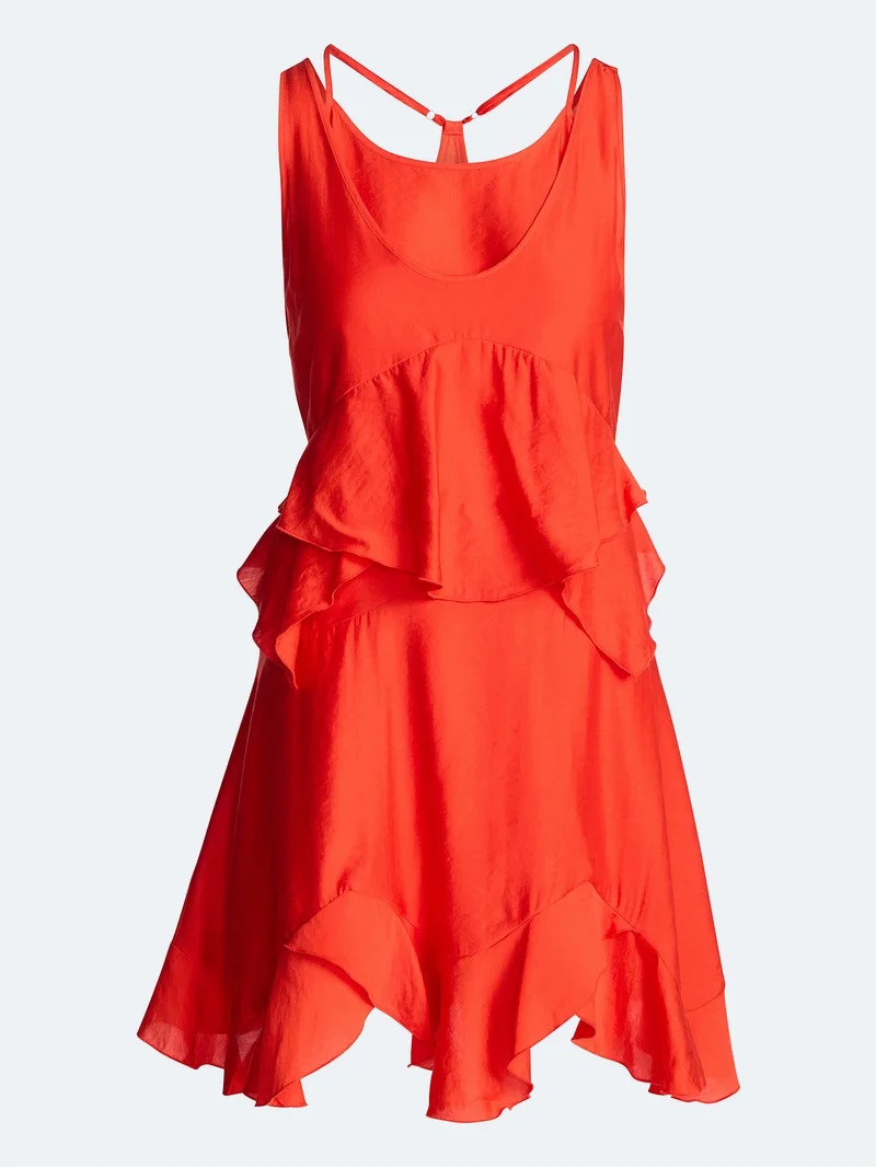 Devil Wears Prada Scoop Collection Women’s and Women's Plus Mini Ruffle Tank Dress, Sizes XS-4X | Walmart (US)