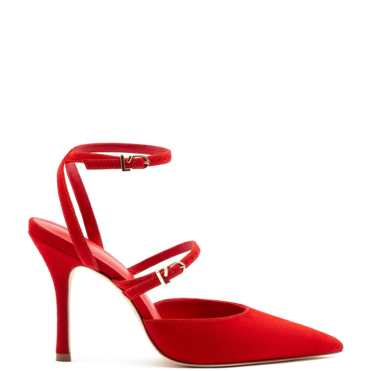 Kris Pump In Scarlet Suede | Over The Moon