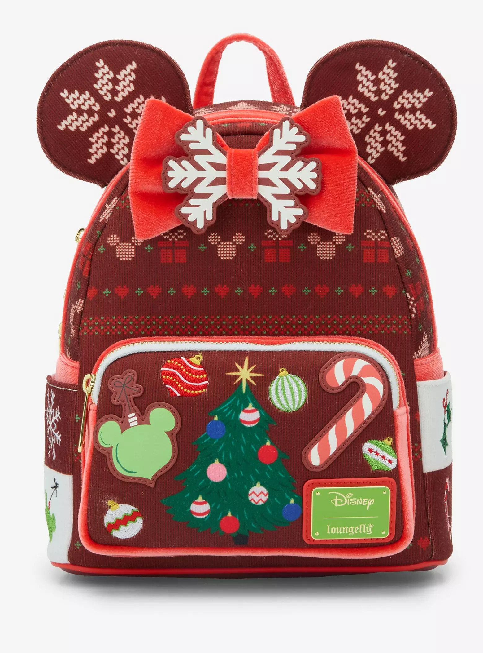 Loungefly Disney Minnie Mouse Sweater Holiday Mini Backpack — BoxLunch Exclusive | BoxLunch