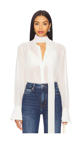 Michelle Sheer Top in White | Revolve Clothing (Global)
