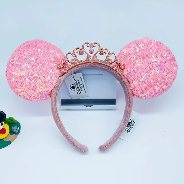 Disney Minnie Ear Headband For Women Disneyland Headband Mickey Adult/Child Ears Leather Plush Se... | AliExpress (US)