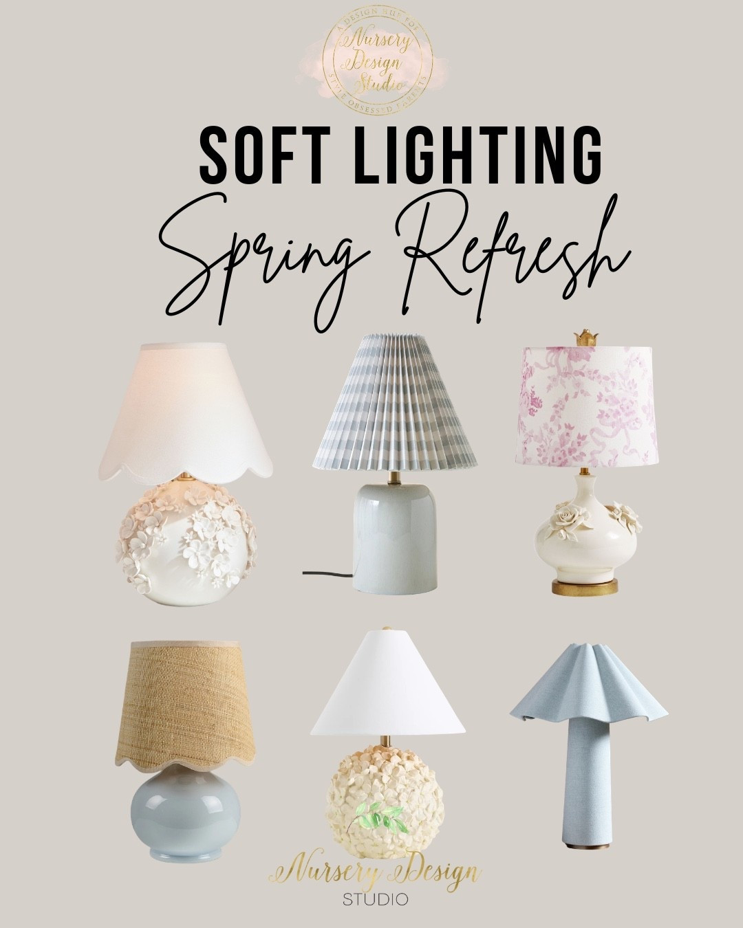 Spring nursery lighting refresh 🌸 Soft pastel table lamps, scalloped shades, pleated lamp shades & floral nursery lamps linked here.

#LTKKids #LTKBump #LTKSeasonal