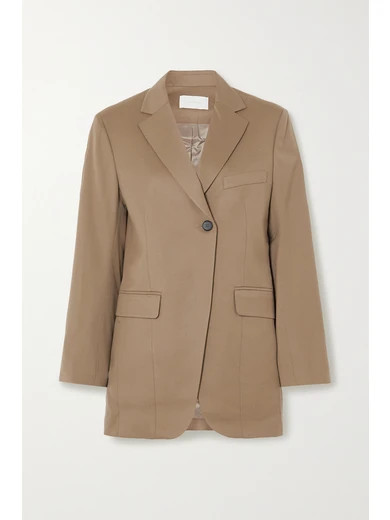 LOW CLASSIC - Wool-twill Blazer - Beige | NET-A-PORTER (US)