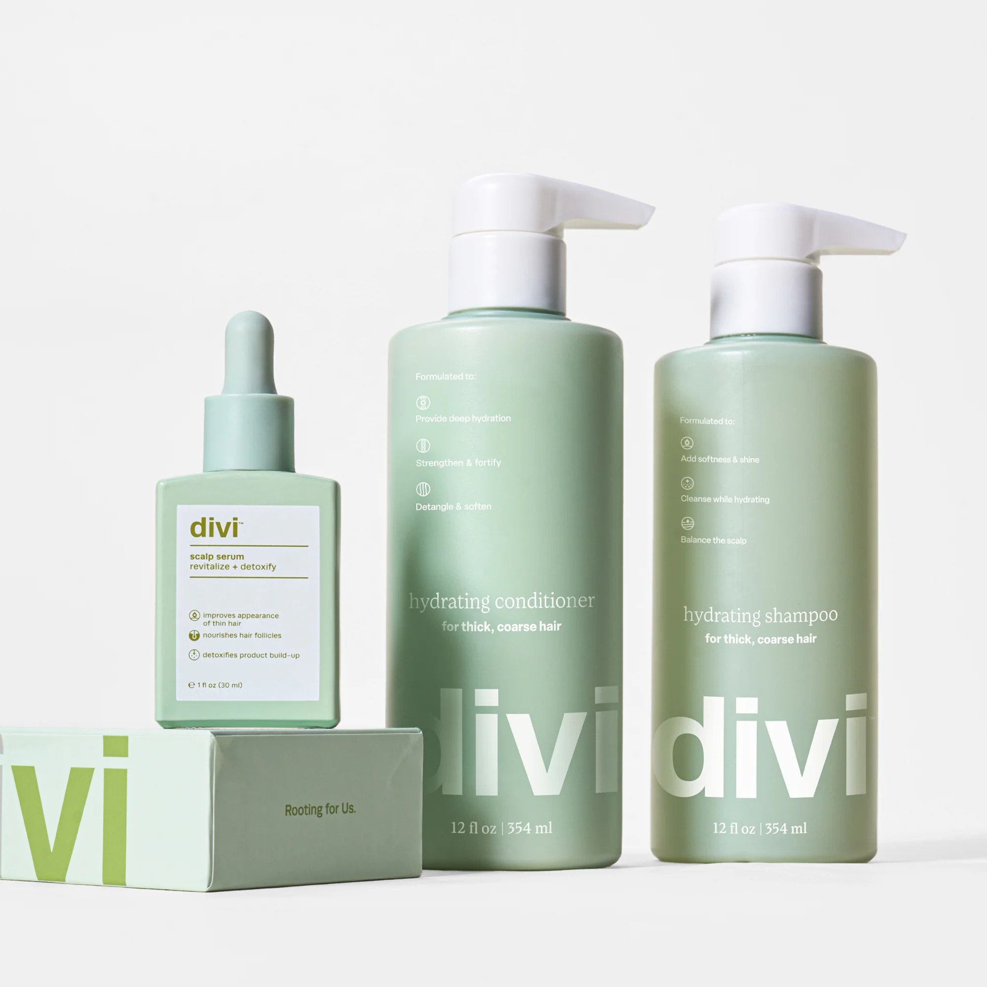 Divi Hydrating Starter Bundle | Hydrating Shampoo & Conditioner and Scalp Serum | Divi Official LLC
