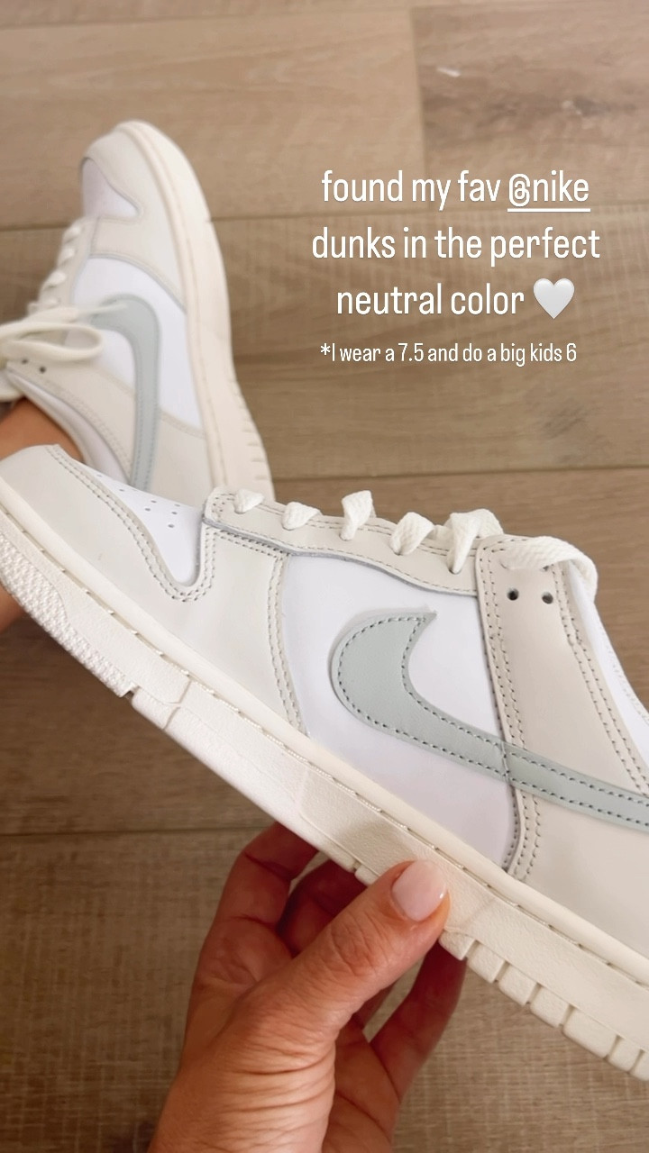 Found the perfect neutral color in my fav Nike low dunks! I wear a 7 1/2 in womens but do a big kid size 6. Nike sneakers, neutral sneakers, Nike dunks

#LTKShoeCrush #LTKFindsUnder100 #LTKStyleTip