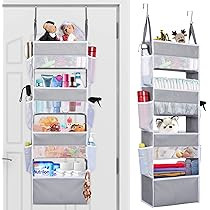 ULG Over The Door Organizer with 4 Large Capacity Pockets and 6 Mesh Pockets, 33lb Capacity Closet D | Amazon (US)