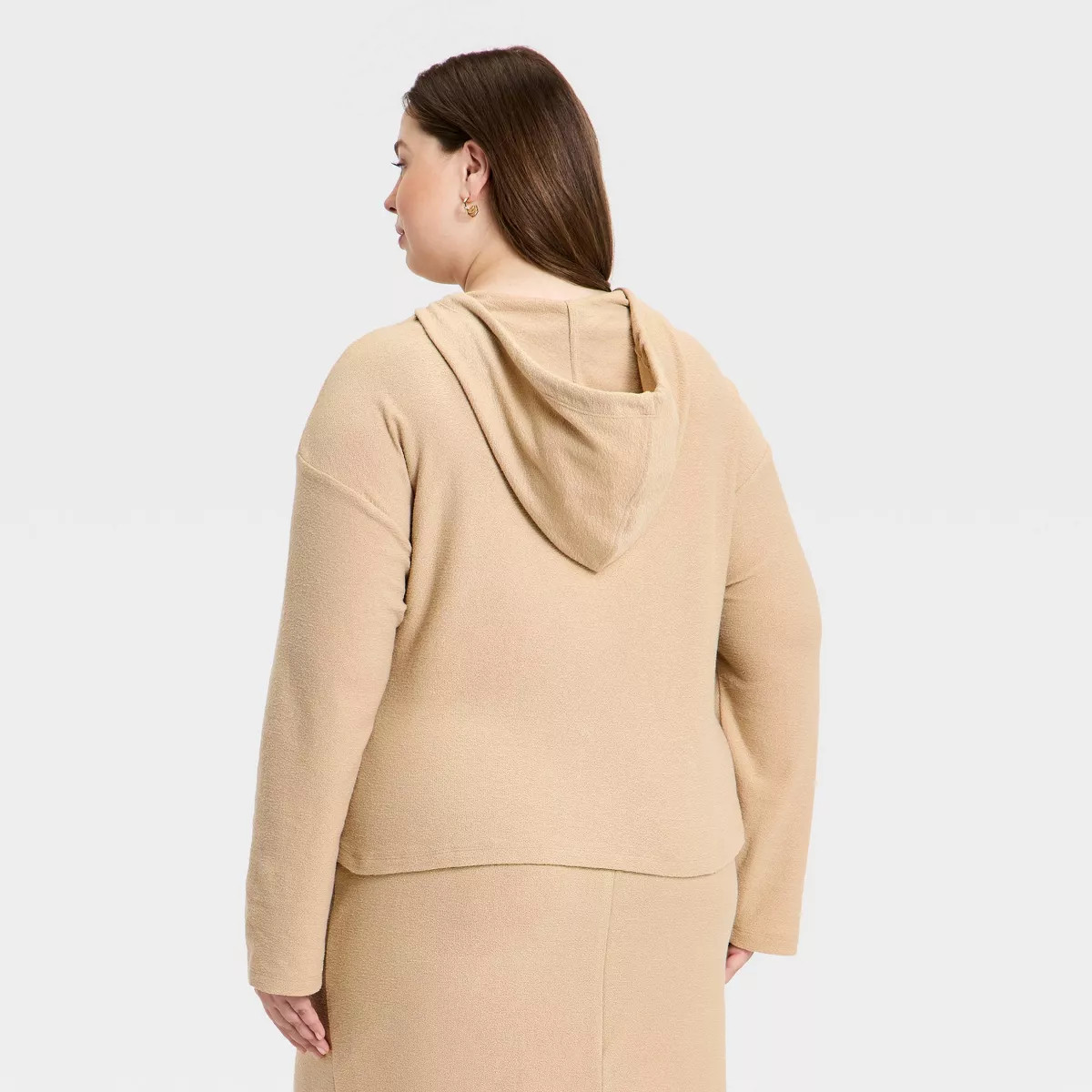 Women's Beach Hoodie Pullover Sweatshirt - Universal Thread™ Tan XXL | Target