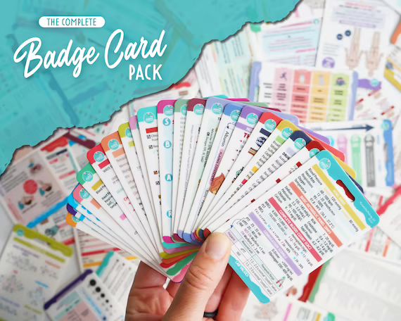 The Complete Badge Card Pack | Etsy (US)