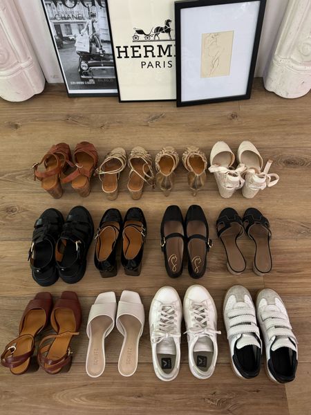Spring Shoes
French Girl Inspired 
Wear normal size in all styles except Isabel Marant sneakers, went up half size. 
Sandals
Sneakers


#LTKStyleTip #LTKOver40 #LTKShoeCrush