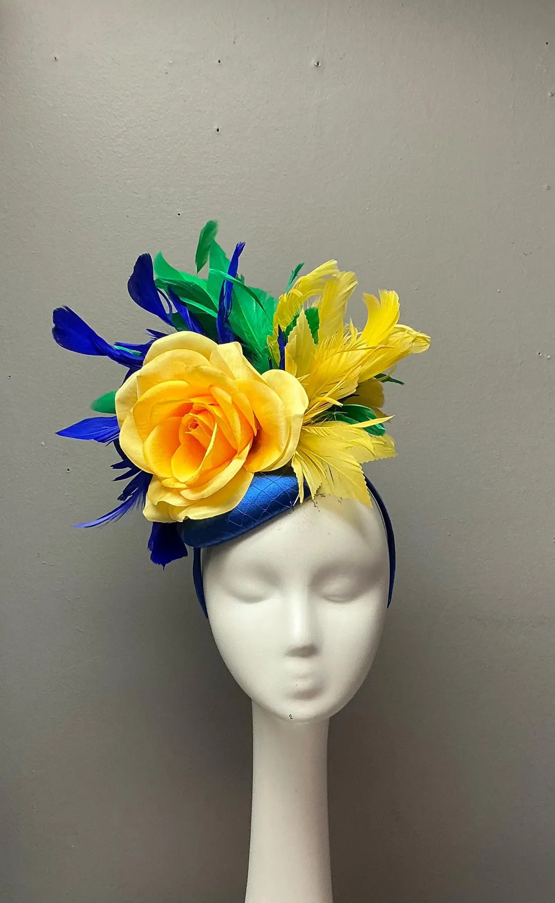 Floral Fascinator Floral Crown Kentucky Derby Bridal Shower Headband Headpiece - Etsy | Etsy (US)