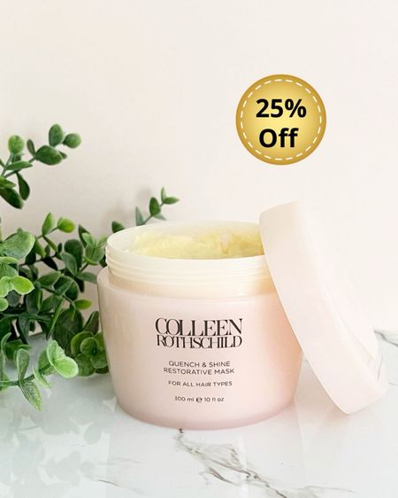 My favorite COLLEEN ROTHSCHILD Hair Mask is currently 25% Off with code BEST25 during Colleen Rothschild Best Sellers Sale 🌸

Quench and Shine Hair Mask, Colleen Rothschild skincare favorites, Retinol skincare, Colleen Rothschild Tinted Eye Cream, Vitamin C serum 

#LTKover40 #LTKbeauty #LTKsalealert