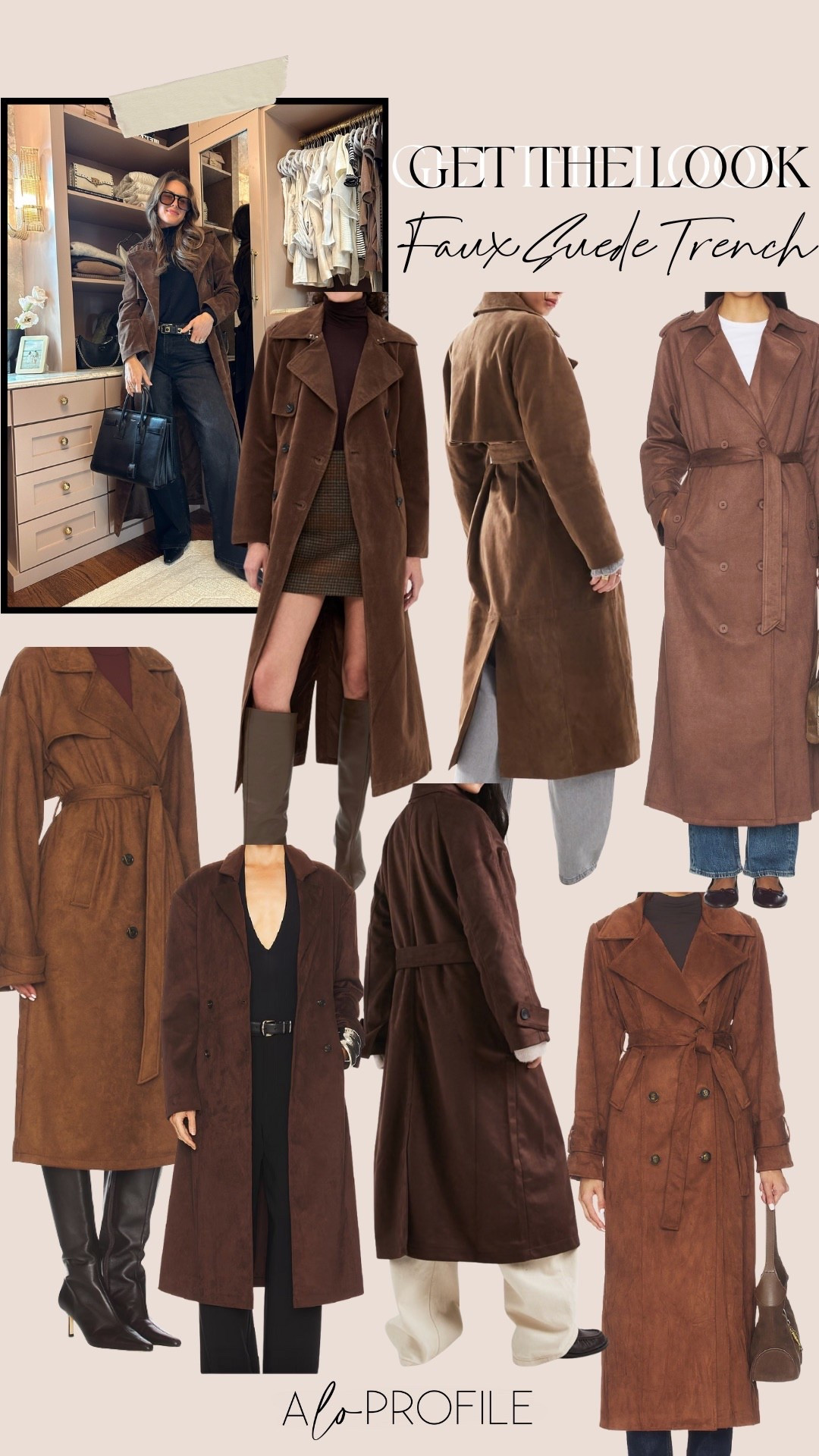 GET THE LOOK: faux suede trench coat 🤎

#LTKootd #LTKGiftGuide #LTKSeasonal
