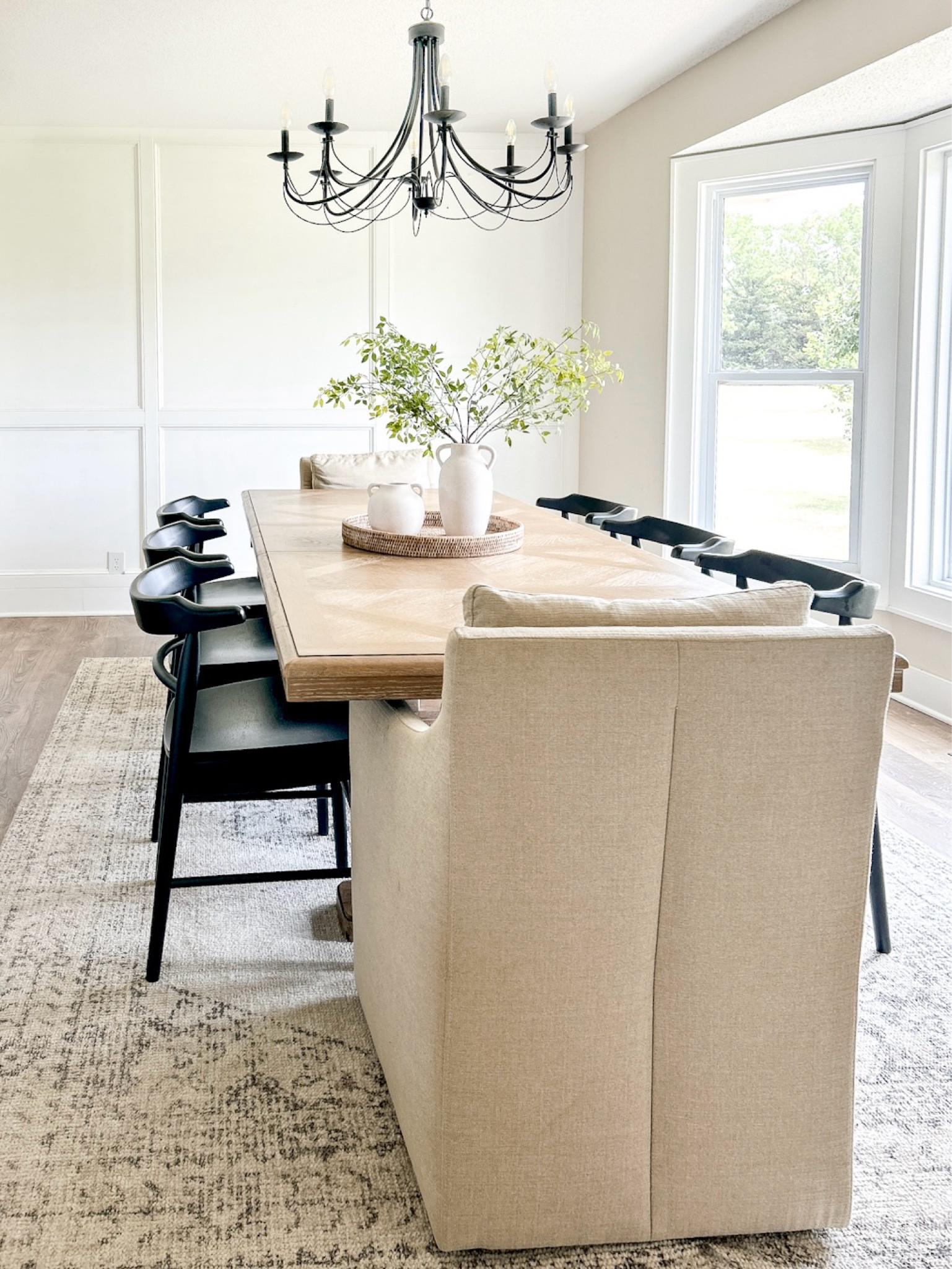 Both dining chairs in stock as of now! Absolutely love both, great quality and great prices. 

Exact dining table is discontinued but I linked similar.

Dining table, dining room, dining chair, black dining chair, upholstered dining chair, area rug, neutral rug, amazon home, table decor, target home, Walmart finds 

#LTKFindsUnder100 #LTKSaleAlert #LTKHome