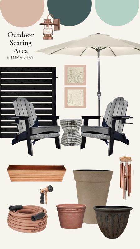 Create an outdoor seating area in the garden with Adirondack chairs! 

#LTKSeasonal #LTKhome