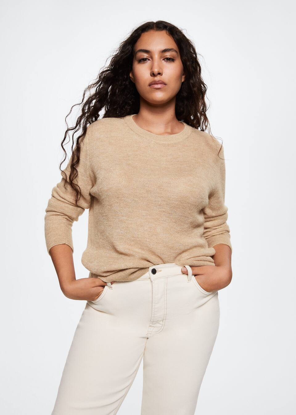 Round neck sweater | MANGO (US)