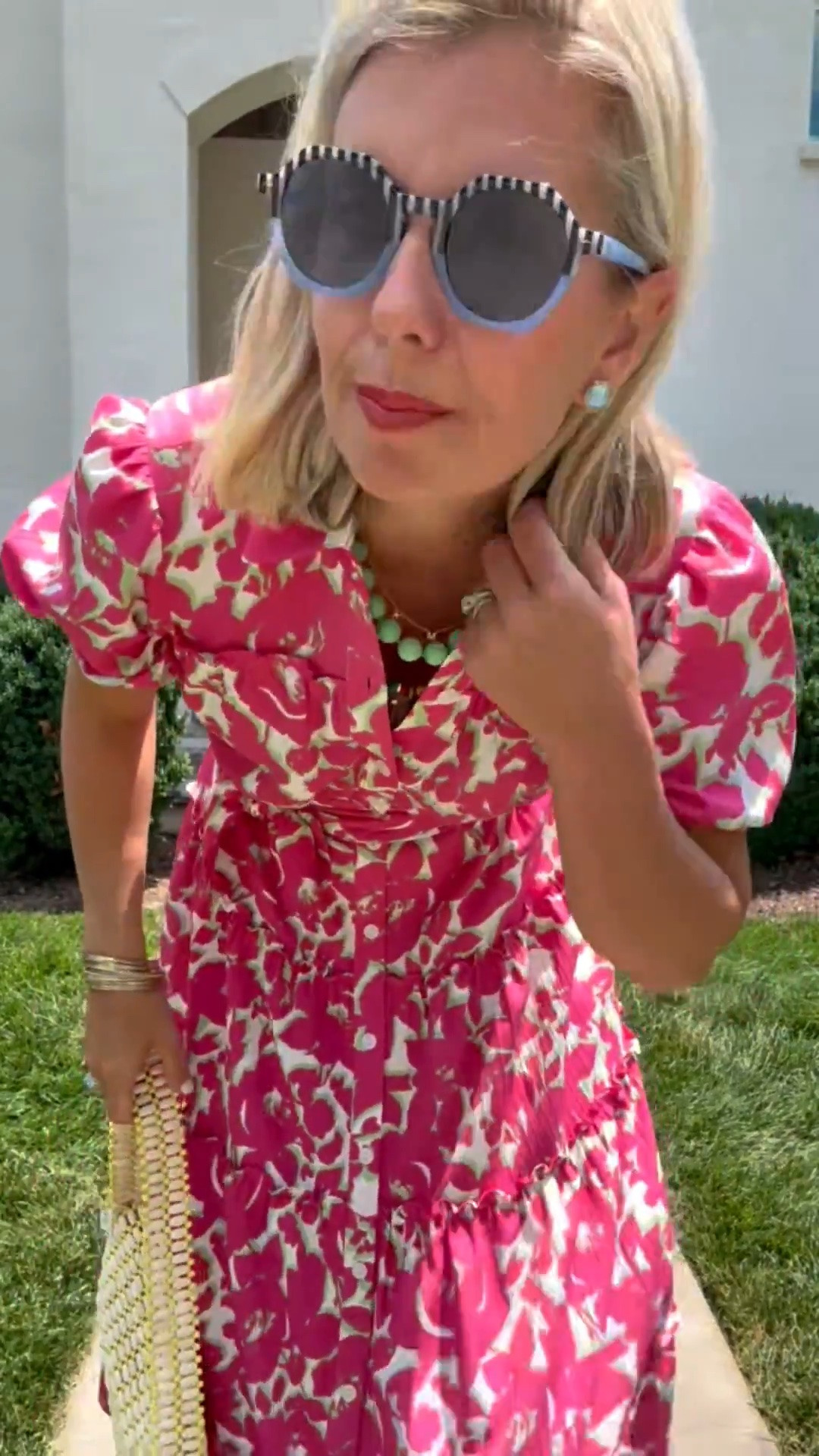 I love sunglasses that make a statement, but aren’t a distraction. These are super ! I’m in a 4 dress I don’t know and 38.5 in sandals (size 1/2 up). 

*Code Catherine20 for 20% off my bracelets 

#LTKdayinmylife #LTKSaleAlert #LTKSeasonal
