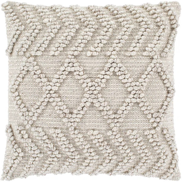 Anders Embroidered Cotton Blend Throw Pillow | Wayfair North America
