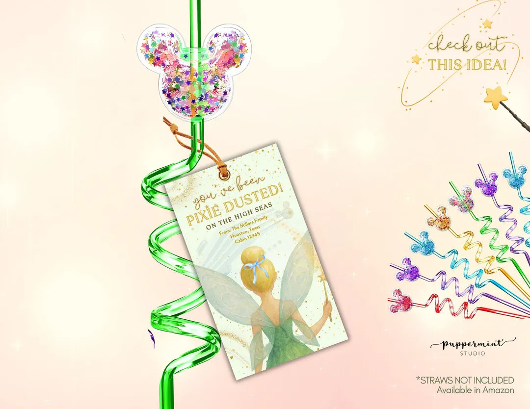 Disney Cruise Pixie Dust Tags, Printable Gift Tags (PDF & Canva) - Etsy | Etsy (US)