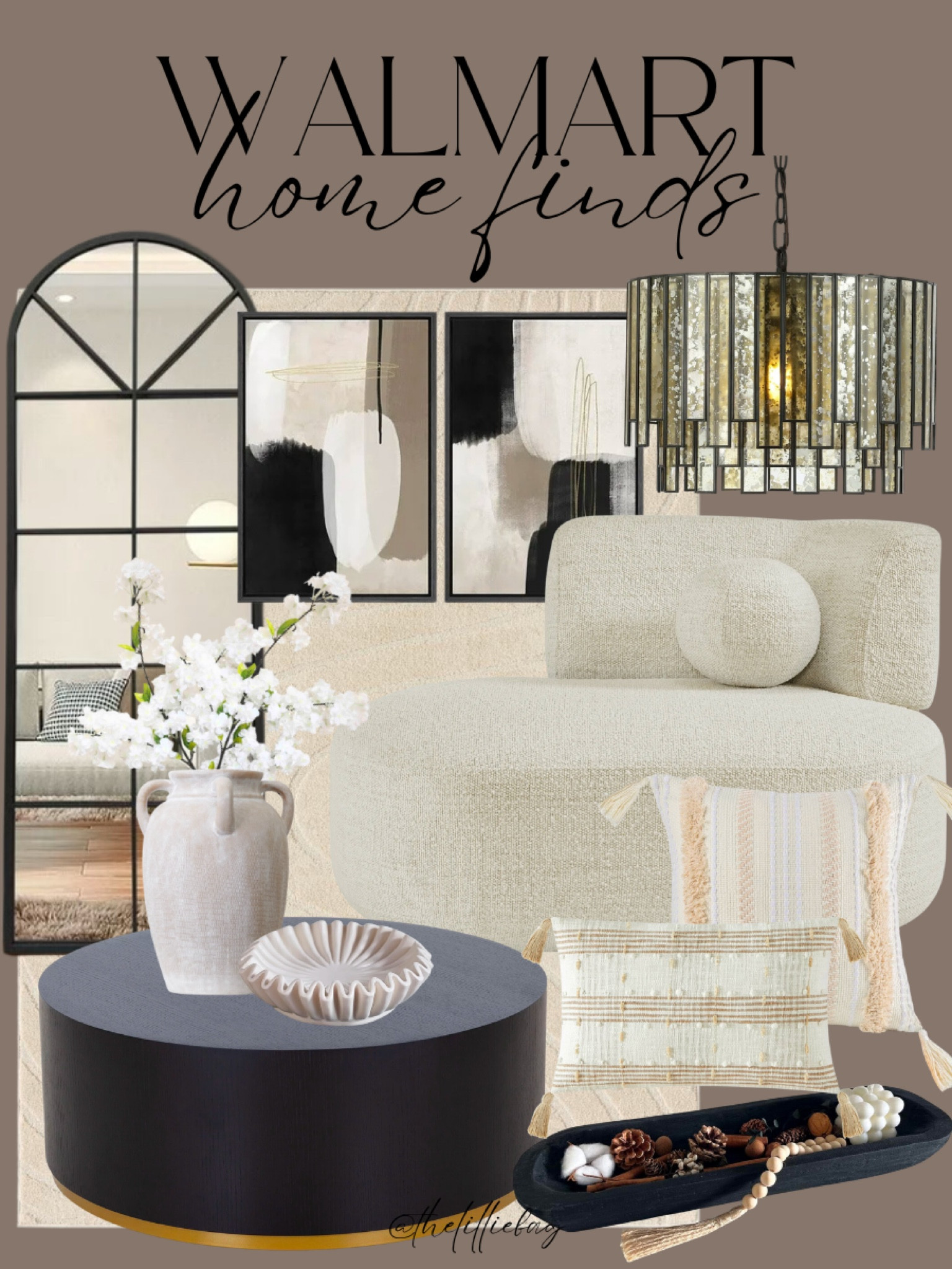 Walmart home finds! 🤍🖤

Living room. Dining room. Home finds. Walmart finds. Home decor. Mirror. Coffee table. Sofa. 

#LTKSeasonal #LTKHome #LTKStyleTip