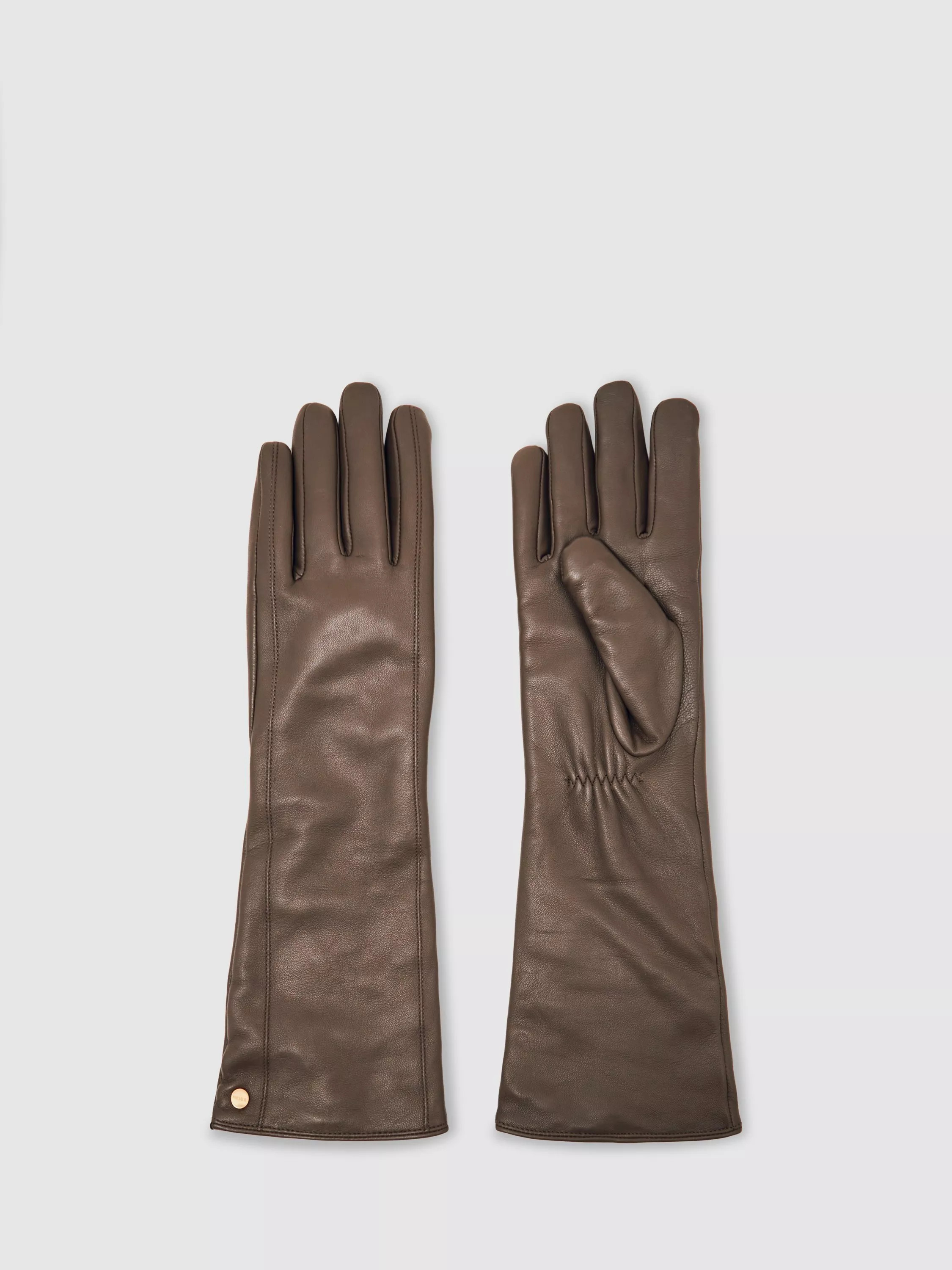 Reiss Long Leather Gloves | John Lewis (UK)