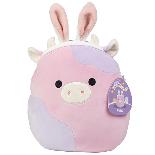 Squishmallows Original 10-Inch Patty The Purple Cow w/Bunny Ears - Official Jazwares Easter Plush - Collectible Soft & Squishy Stuffed Animal Toy - Limited Edition 2026 - Gift for Kids, Girls & Boys | Amazon (US)