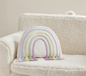 Rainbow Tassel Pillow | Pottery Barn Kids