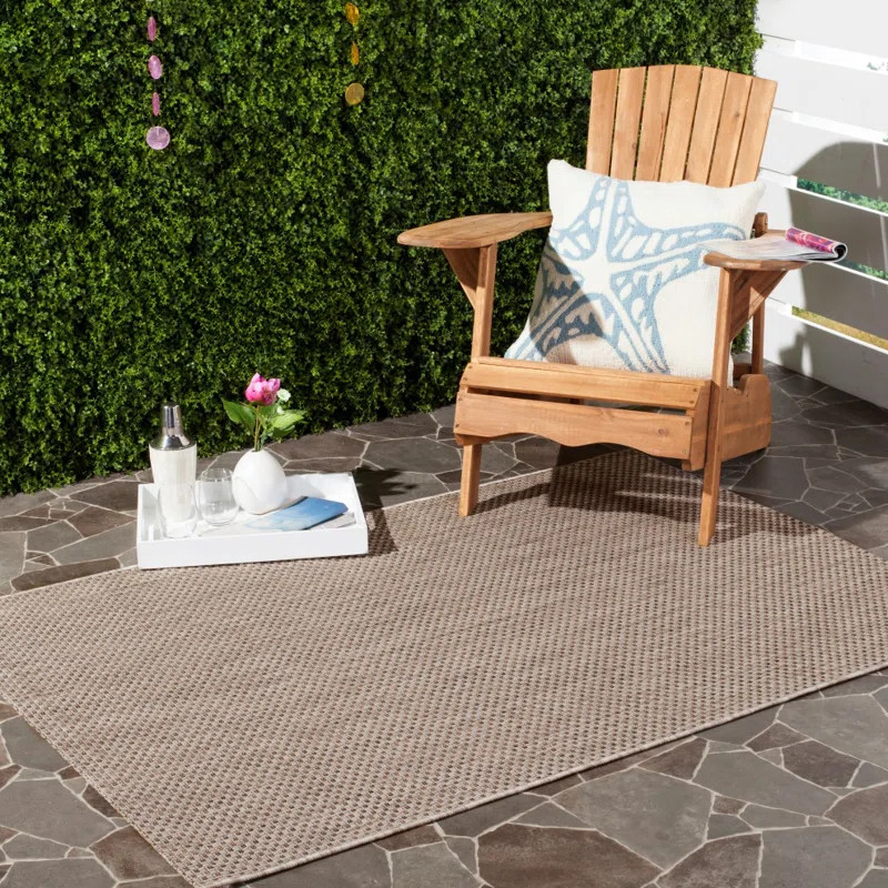 Lithonia Beige Indoor/Outdoor Area Rug | Wayfair North America