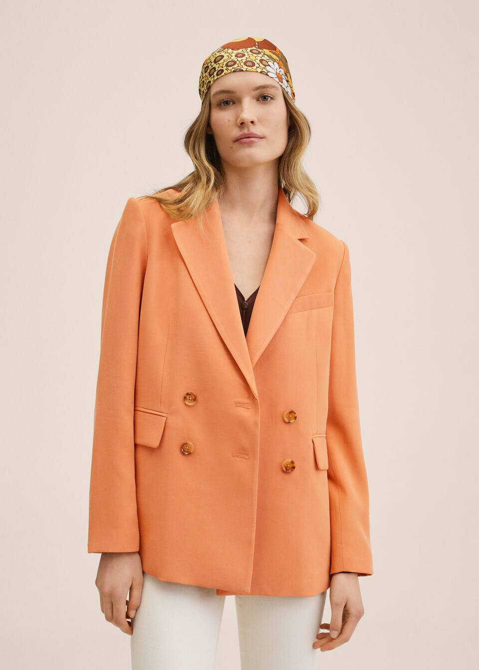Double-breasted suit blazer | MANGO (US)