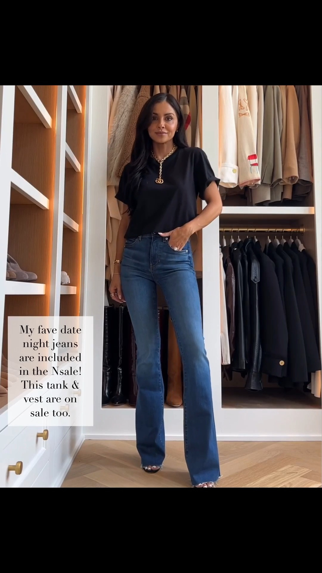 Nsale in stock date night outfit 
The most flattering jeans are included in sale fully in stock!
Wearing a 23 - run TTS
Nsale black tee wearing an XS
Date night outfit ideas
Nsale in stock outfit ideas / Nordstrom anniversary sale @nordstrom

#LTKOver40 #LTKSaleAlert #LTKootd