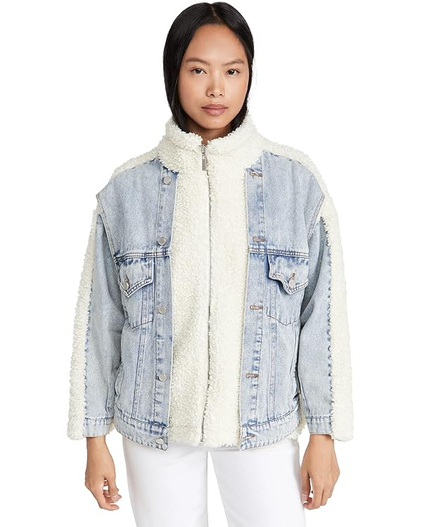 [BLANKNYC] womens Luxury Clothing Sherpa Jacket, Comfortable & Stylish Coat | Amazon (US)