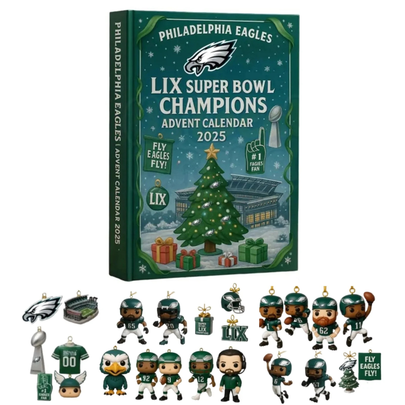 Super Bowl Championship Eagle Advent Calendar 2025 · 24 Day Countdown with Mini Collectible Play... | Walmart (US)