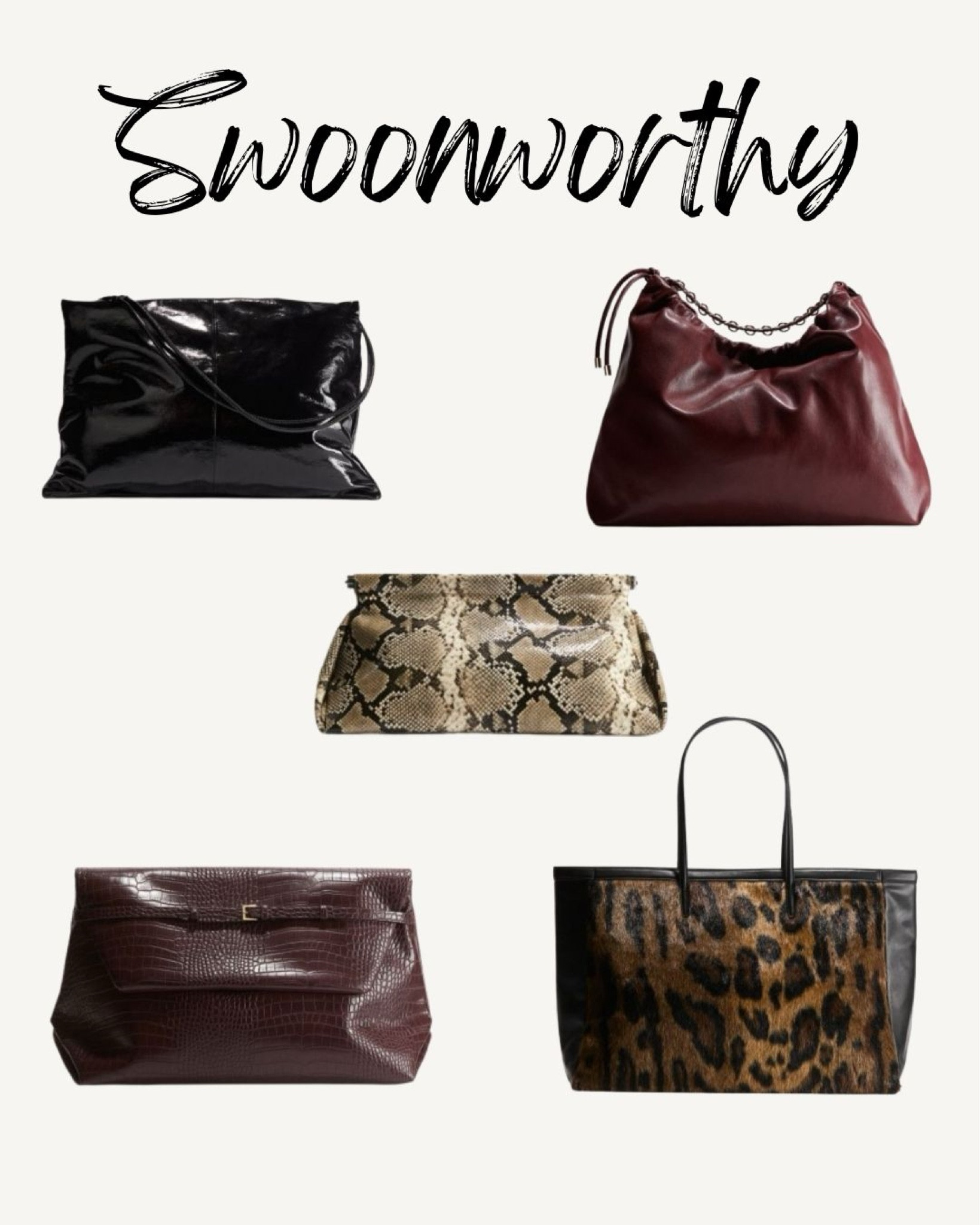 Swoonworthy bags for Fall courtesy of H&M! 

#LTKFindsUnder50 #LTKHome #LTKFindsUnder100
