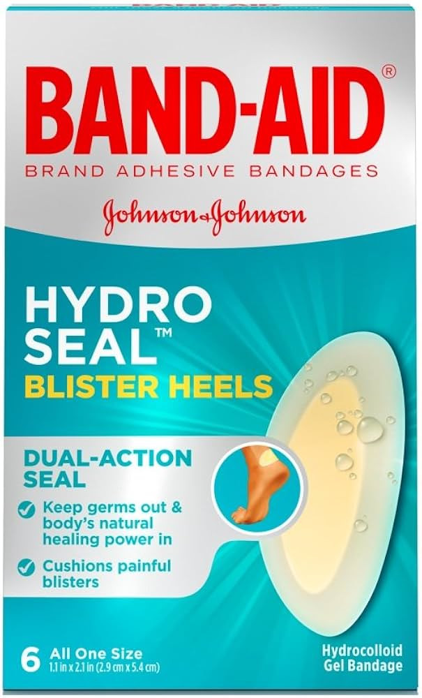 BAND-AID® Brand HYDRO SEAL® BLISTER HEEL CUSHIONS, 6 COUNT | Amazon (US)