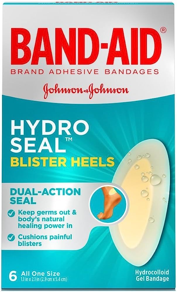 BAND-AID® Brand HYDRO SEAL® BLISTER HEEL CUSHIONS, 6 COUNT | Amazon (US)