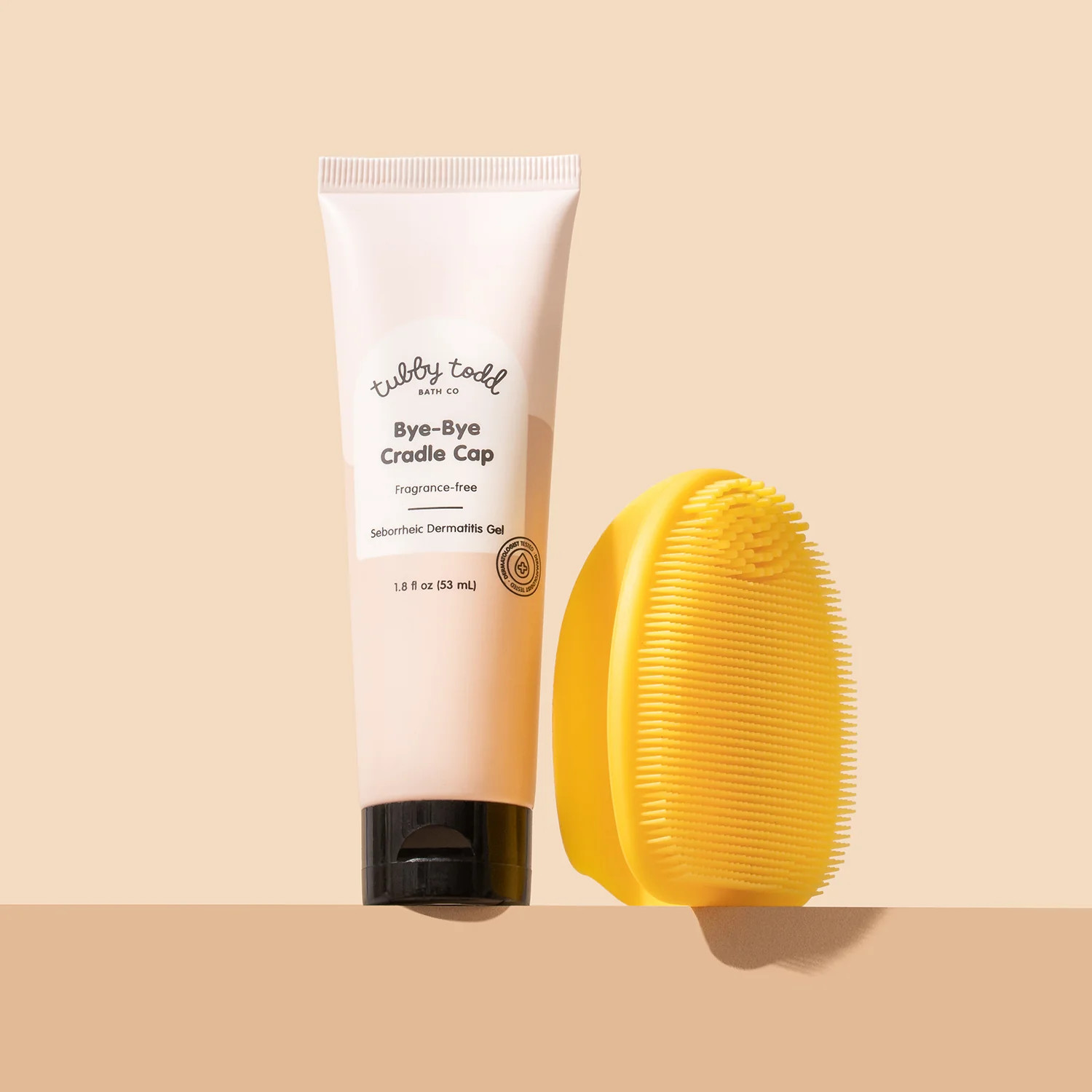 Bye-Bye Cradle Cap Bundle - Bye-Bye Cradle Cap Gel + Brush | Tubby Todd Bath Co.