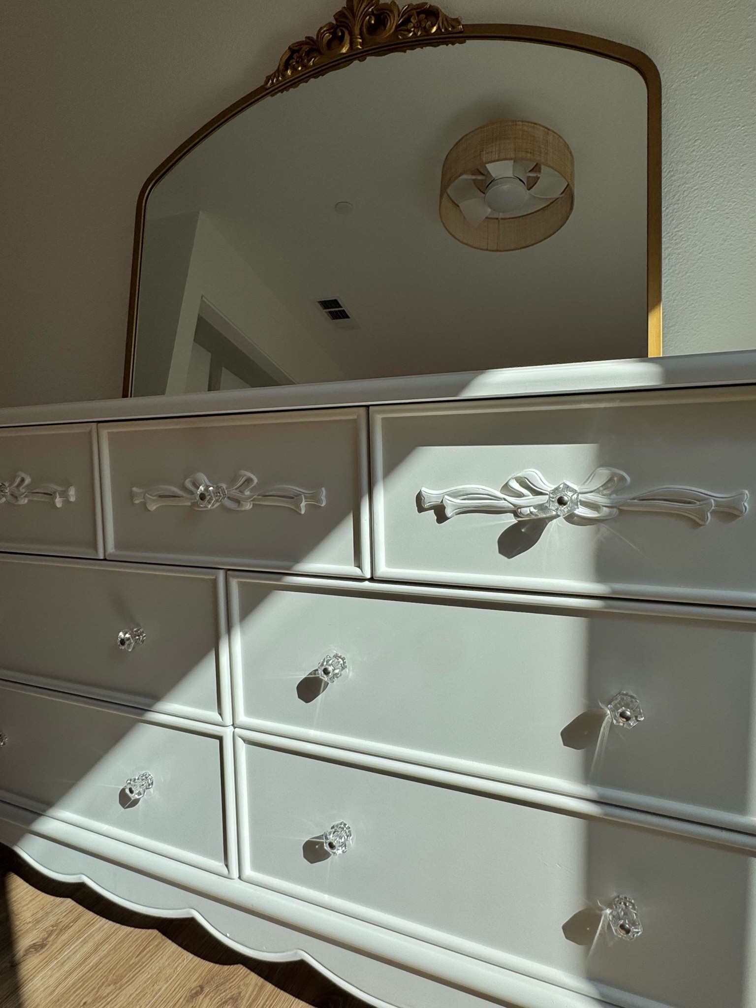Bow dresser for baby girl’s nursery in ivory 

#LTKBaby