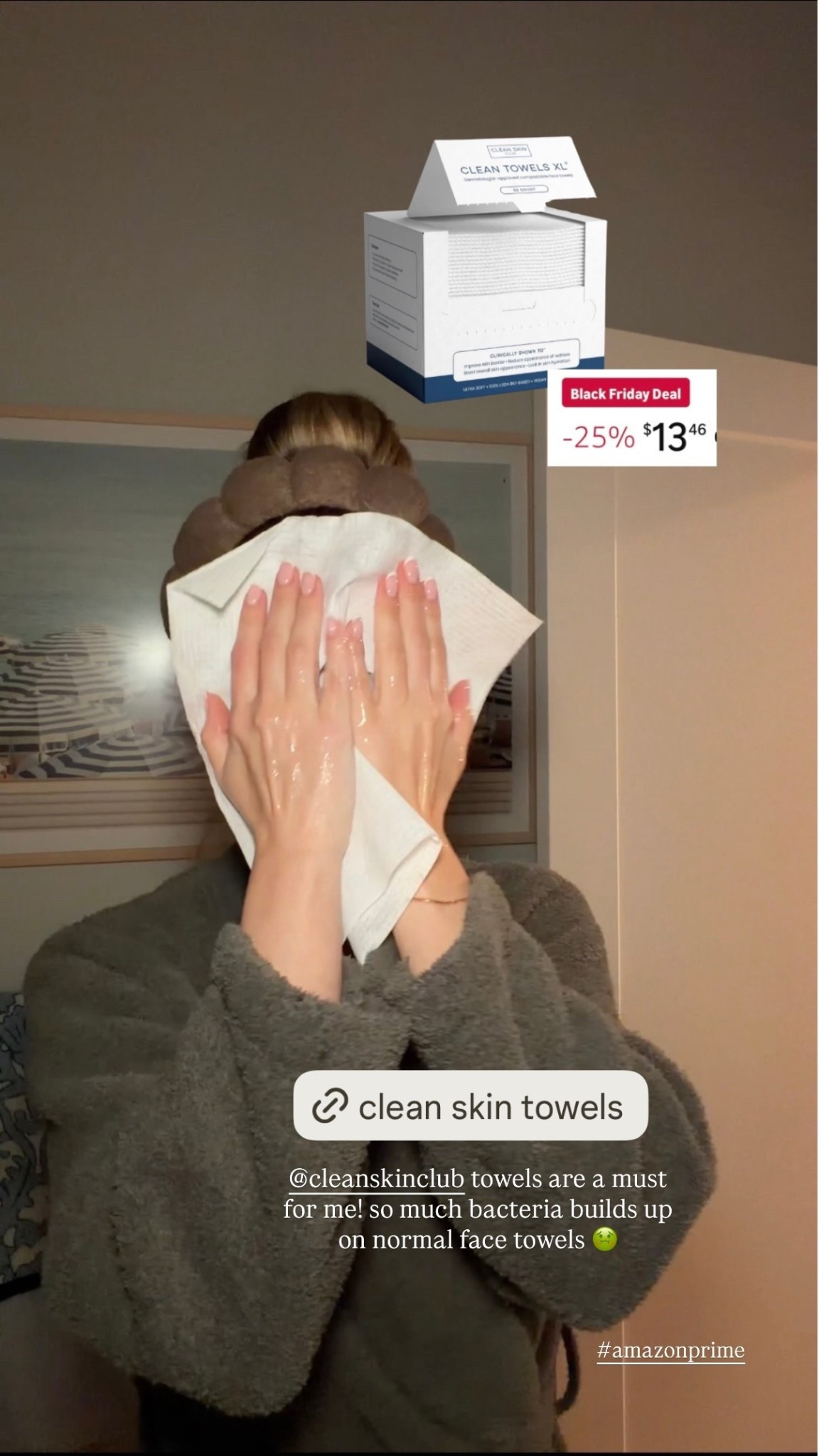 @cleanskinclub towels are a must for me! so much bacteria builds up on normal face towels 🤢  #amazonprime