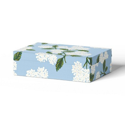 Rifle Paper Co. x Target Medium Hydrangea Decorative Storage Box: Multicolored Rectangle, Cardboard & Polyester, 12.75"x8.5"x3.5" | Target