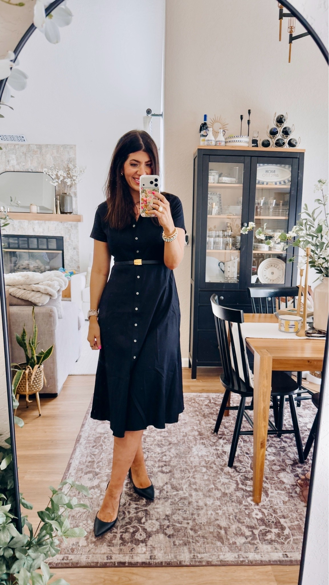 Work outfit of the day
In a medium linen shirtdress 
Medium belt

#LTKMidsize #LTKWorkwear #LTKTall
