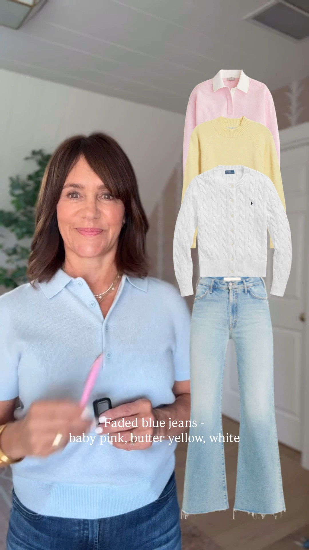 Denim Color Combinations 🤍 What to wear with every wash of jeans! ✨✨

These are all of the colors I recommend wearing with dark wash, light wash, and white/ecru jeans!

Save this post for the next time you get dressed! 📌


#LTKSeasonal #LTKOver40 #LTKootd