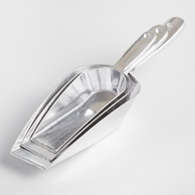 Aluminum Kitchen Scoop 3 Pack | World Market