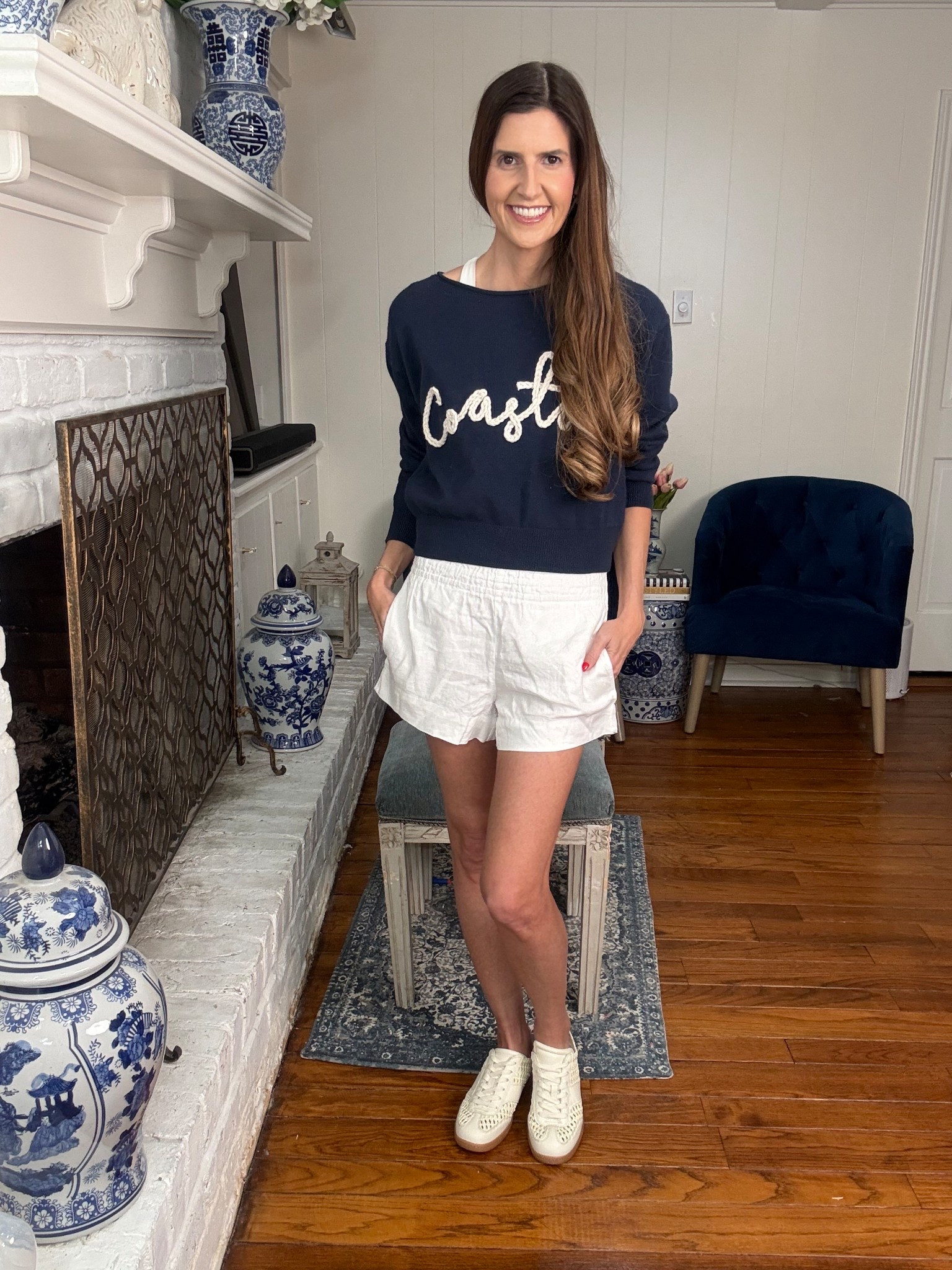 Coastal shorts look

#LTKootd #LTKOver40 #LTKmomlife