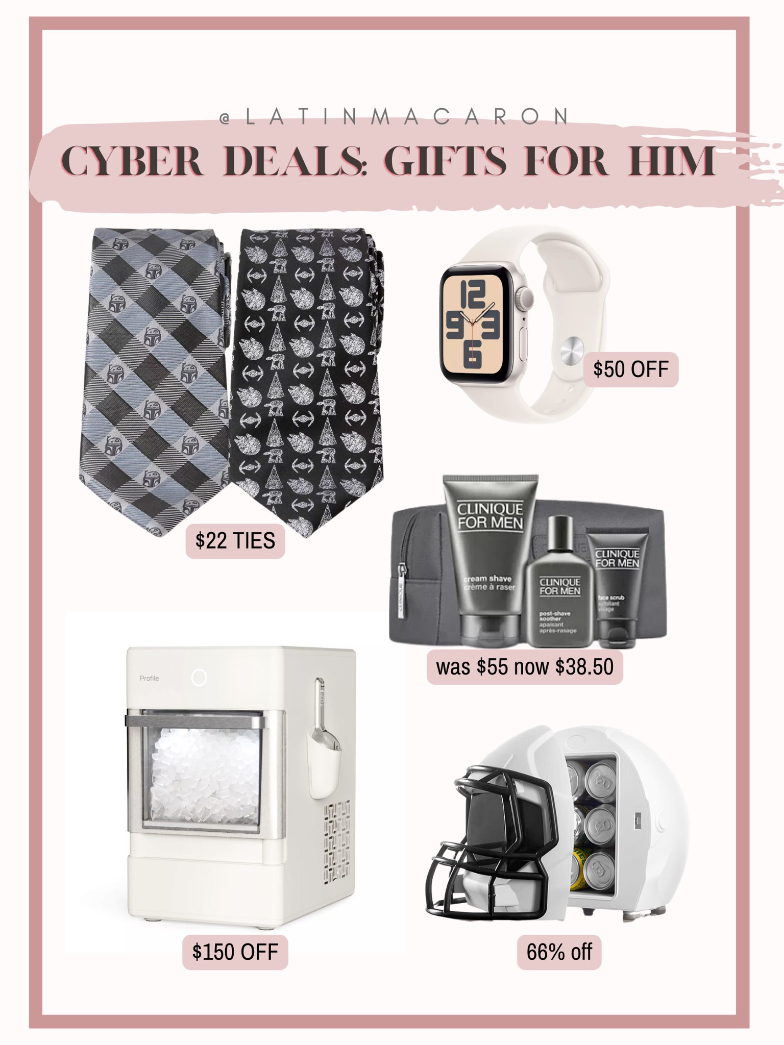 Cyber Monday deals: gifts for him! Shop so many savings on Star Wars gifts, men’s skincare, ice machine, football fridge, Apple Watch, headphones and more! Gifts for him, gift ideas for him, gift guide, gift for husband, gift for father. 

#LTKGiftGuide #LTKMens #LTKCyberWeek