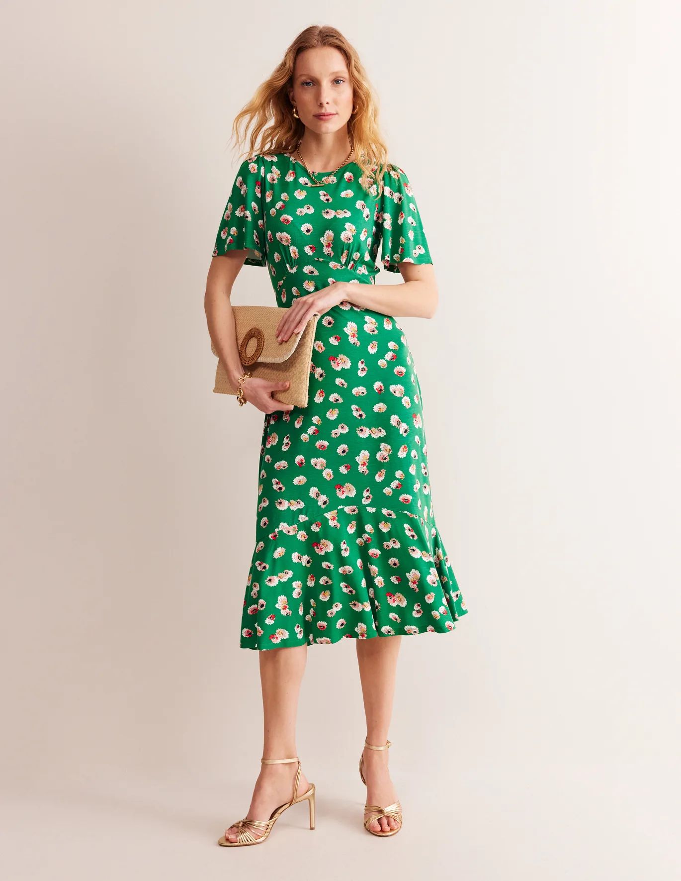 Felicity Jersey Midi Tea Dress | Boden (US)