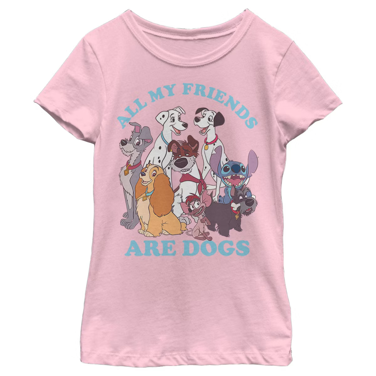 Girl's Disney All My Friends Are Dogs T-Shirt | Target
