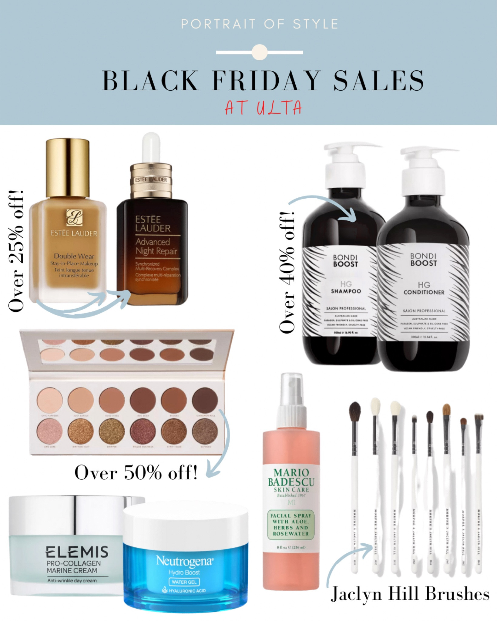 Black Friday Sales at Ulta! 
#ulta #ultasales #ultablackfriday #blackfriday #makeup #beauty #beautysales #esteelauder #jaclynhill #morphe #elemis 

#LTKCyberweek #LTKSeasonal #LTKHoliday
